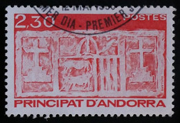 ANDORRE FR 1990 N°391 OBLITERE 2,30 F ROUGE - ECU PRIMITIF - USED - Gebruikt