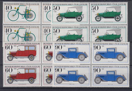 Berlin 660-663 4er Block Historische Autos Kompl. Satz Postfrisch - Otros & Sin Clasificación
