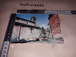 AD4081 CARRARA PIAZZA DEL DUOMO IL GIGANTE PANORAMA AUTO D'EPOCA - Carrara