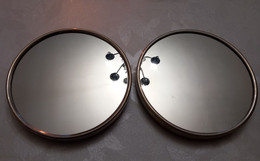2 Dessous De Plat Ou Plateaux Miroir Vintage - Mirrors
