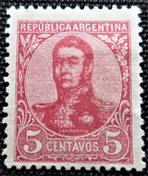 Timbre D'Argentine 1908 -1909 General San Martin  Stampworld N° 133 - Used Stamps