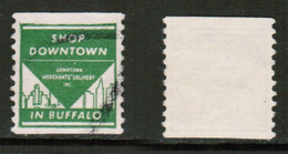U.S.A.   BUFFALO, N.Y. MERCHANTS DELIVERY STAMP USED (CONDITION AS PER SCAN) (Stamp Scan # 839-10) - Livraisons