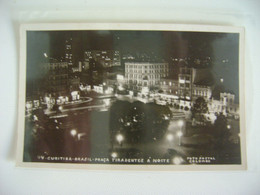 BRAZIL / BRASIL - POSTCARD PRAÇA TIRADENTES A NOITE IN CURITIBA IN THE STATE - Curitiba