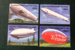 Congo DRC 2001 - The 100th Anniversary Of The First Passage Of A Zeppelin Airship (2000). - Sonstige & Ohne Zuordnung