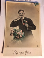 Cpa écrite En 1911 Fantaisie Homme Bonne Fête, édition OTO N°855 - Men