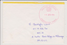 Brief - United Nations (rode Stempel) Naar B 4090 Forees Belges En Allemagne 19 Apr 1995 - Variétés/Curios.