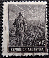 Timbre D'Argentine 1911 Farmer And Rising Sun Stampworld N° 172A - Used Stamps