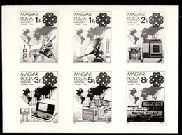 HUNGARY(1983) World Communications Year. Photographic Proof Of Set Of 6. Scott Nos 2806-11. - Prove E Ristampe