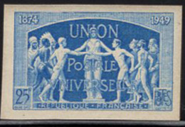 FRANCE(1949) UPU Allegory. Trial Color Proof In Light Blue. Scott No 636, Yvert No 852. - Essais De Couleur 1945-…