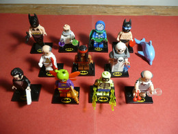 LOT 11 X FIGURINE LEGO BATMAN MOVIE SERIE 2 FILM BATMAN SIRENE NAGEUR JOR-L APACHE KILLER MOTH HUGO STRANGE ... DE 71020 - Figurines