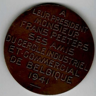 BELGIQUE – AVERS « A/Leur Président/Monsieur/FRANS PEETERS/ses Amis/du Cercle Industriel/et Commercial/de Belgique/1941» - Unternehmen