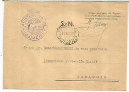 CC CON FRANQUICIA AYUNTAMIENTO DE SOBRADIEL ZARAGOZA 1973 - Postage Free