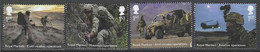 GROSSBRITANNIEN GRANDE BRETAGNE GB 2022 ROYAL MARINES SET2 4V USED SG 4714-7 MI 5044-7 YT 5435-8 SN 4275-8 - Usati