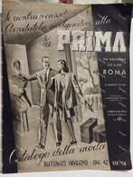 Italy Fashion Design Vogue Store Catalog. Italia PRIMA Negozio Catalogo Moda 1941-1942 Roma Via Nazionale - Mode