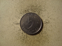 MONNAIE FRANCE 5 CENTIMES 1961 EPI - 5 Centimes