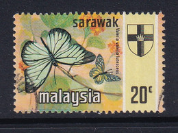 Sarawak: 1971   Butterflies  SG225    20c     Used - Sarawak (...-1963)