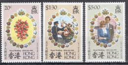 Hong Kong 1981 Set Of Stamps To Celebrate The Wedding Of Charles And Diana In Unmounted Mint. - Ungebraucht