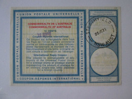 Australia Valued 18 Cents IRC-International Reply Coupon 1971,see Pictures - Sonstige & Ohne Zuordnung