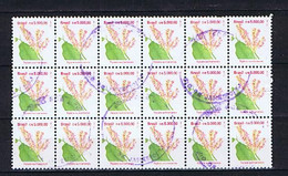 Brasilien, Brasil 1992: Michel 1755 Block Of 18 Stamps Used, Gestempelt - Oblitérés