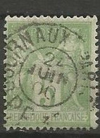 France - Type Sage - N°102 - 5c. Vert-jaune - Obl. JOURNAUX PARIS P.P.3(5?) - 1898-1900 Sage (Type III)