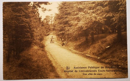 A725 BRUXELLES - UCCLE VERREWINKEL ASSISTANCE PUBLIQUE - HOPITAL DE CONVALESCENTS UNE ALLEE DU PARC CIRCULE 1932 - Gesundheit, Krankenhäuser