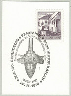 Oesterreich / Austria 1976, Sonderstempel Viktor Kaplan Wien, Turbine - Acqua