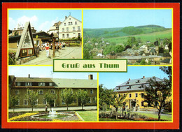 G0790 - TOP Thum Bushaltestelle Ambulanz Rathaus - Bild Und Heimat Reichenbach Qualitätskarte - Thum