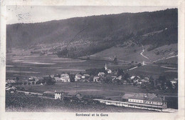 Sombeval BE, Chemin De Fer Et Train à Vapeur En Gare (11) - Sonceboz-Sombeval