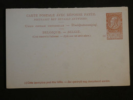 BJ17 BELGIQUE  BELLE CARTE DOUBLE  ENTIER  1900 ++NON VOYAGEE - Sonstige & Ohne Zuordnung