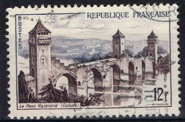 FR VAR 65 - FRANCE N° 1039 Obl. Cahors Le Pont Valentré Variété Cadre Interrompu - Oblitérés