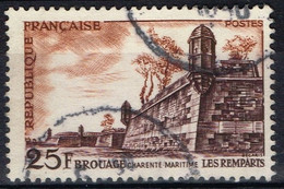 FR VAR 66 - FRANCE N° 1042 Obl. Brouage Variété Sans Cadre à Gauche - Oblitérés