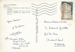 ANDORRE -  TIMBRES N° 174   -  MAISON DE L'ANDORRE A PARIS     -  TARIF DU 5 06 65   -    - 1965 - Briefe U. Dokumente