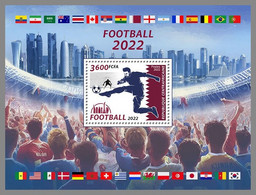 CENTRALAFRICA 2022 MNH Football WM Qatar 2022 S/S 1 - IMPERFORATED - DHQ2250 - 2022 – Qatar