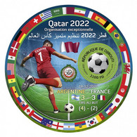 DJIBOUTI 2022 MNH Football WM Qatar 2022 Championship Argentina S/S 2 - IMPERFORATED - DHQ2250 - 2022 – Qatar