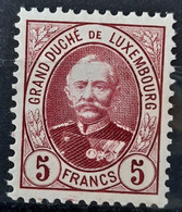 Luxembourg 1891/93 N°68 *TB Cote 52,50€ - 1891 Adolphe Voorzijde