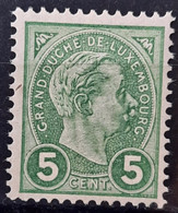 Luxembourg 1895 N°72 **TB Cote 40€ - 1895 Adolfo De Perfíl