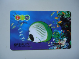 THAILAND USED  CARDS  FISH   FISHES - Fische