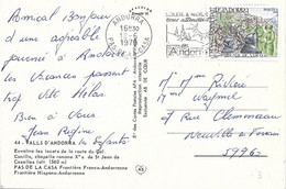 ANDORRE  - TIMBRE N° 272 -    EUROPA   -  PAS DE LA CASA  -   -  SEUL SUR LETTRE  - 1978 - Covers & Documents