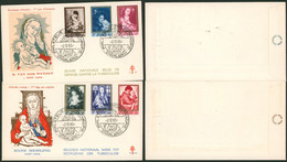 FDC (1961) - N°1198/1203 Antituberculeux Sur Deux Lettre Illustrées. - 1961-1970