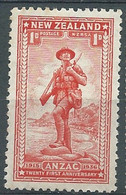 Nouvelle Zelande   -  Yvert N°  212 *     -  Ae19108 - Unused Stamps