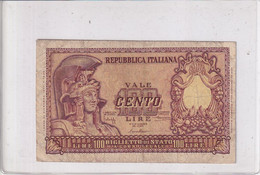 ITALIA 100 LIRE 1951 CAT. 24A - 100 Liras