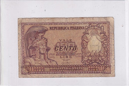 ITALIA 100 LIRE 1951 CAT. 24A - 100 Lire
