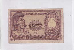 ITALIA 100 LIRE 1951 CAT. 24A - 100 Liras