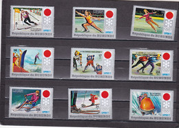 Burundi Nº 489 Al 497 - Unused Stamps