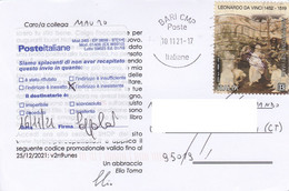 COMMEMORATIVO /   Card _ Cartolina - Valore Isolato - 2021-...: Poststempel