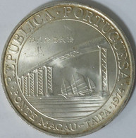 Macau - 20 Patacas 1974, Macau-Taipa Bridge, Silver, KM# 8 (#1502) - Macao