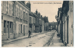 CPA - COUR-CHEVERNY (Loir Et Cher) - Rue Nationale - Cheverny