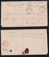 Brazil Brasil 1887 S.P. Official Cover CARANDAHY X SAO JOAO DEL REY Via RIO - Covers & Documents