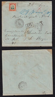 Brazil Brasil 1909 Official Cover 200R Penna PONTA GROSSA X VICTORIA Postage Due 400R - Covers & Documents