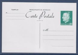 Monaco Carte Postale Entier N°33 Le Prince Rainier III Type De 1974 - Postal Stationery